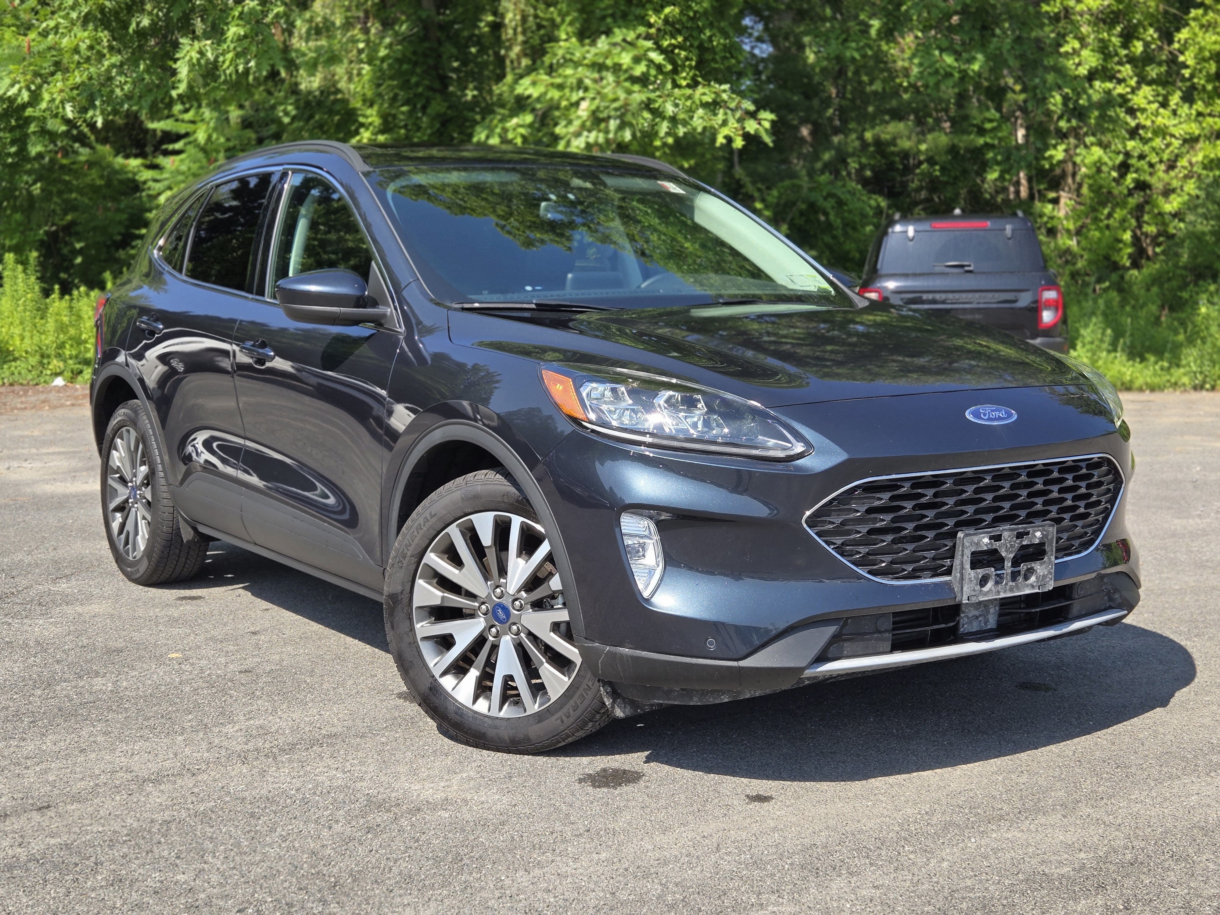 2022 Ford Escape Titanium in Blue — front three-quarter view