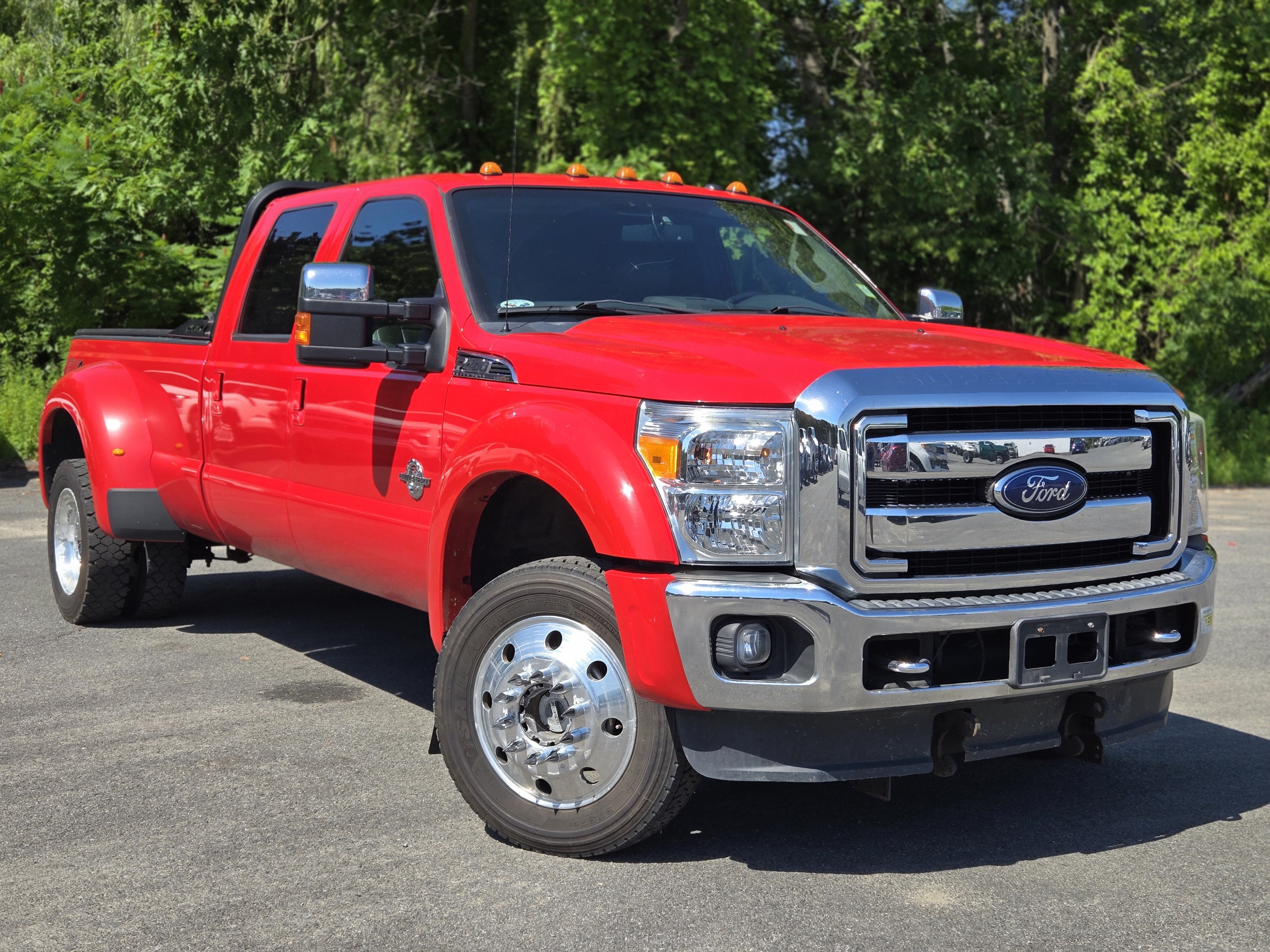 2016 Ford Super Duty F-450 DRW XL in Red — front three-quarter view
