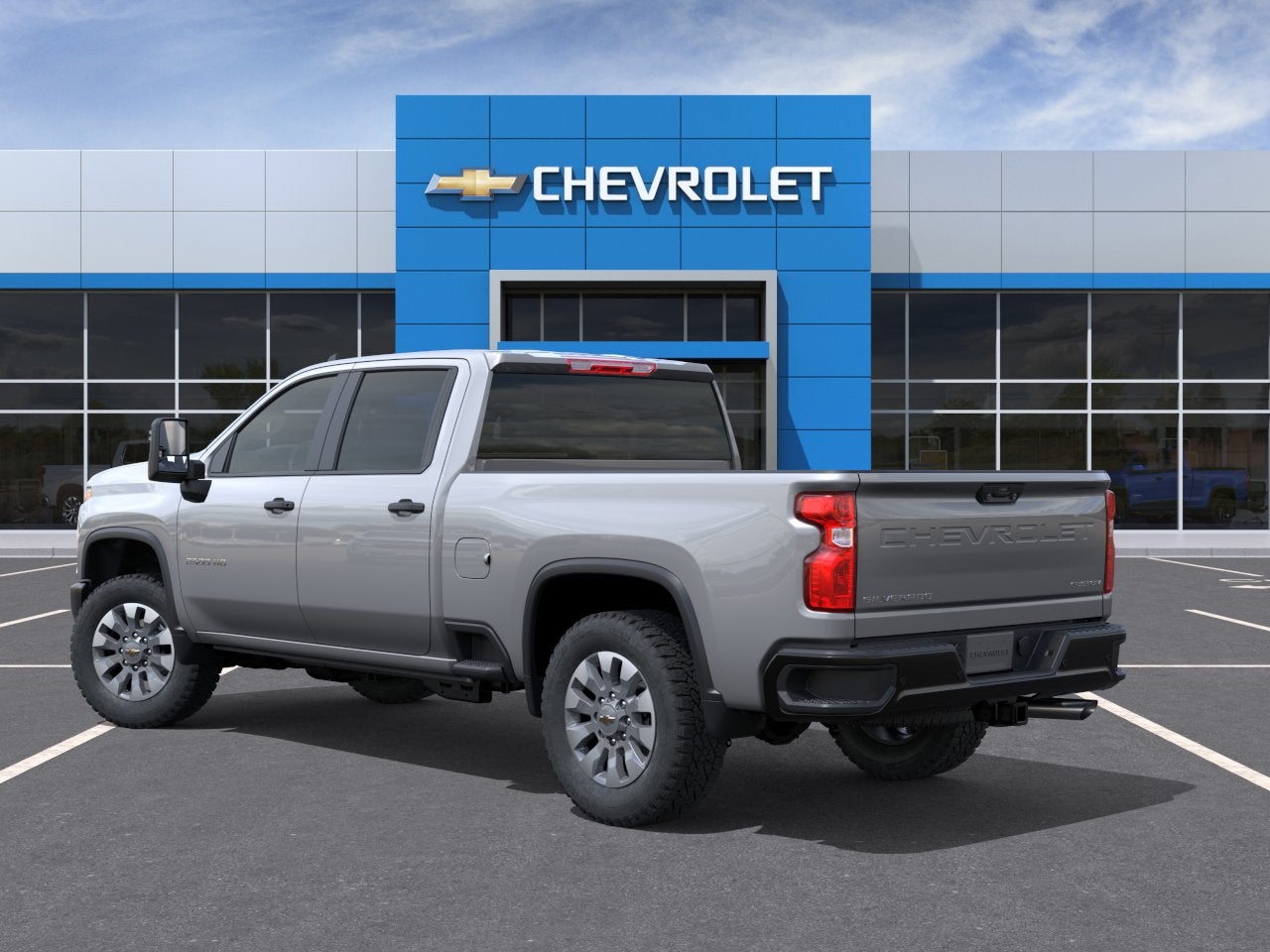 2026 Chevrolet Silverado 2500 HD — rear three-quarter view