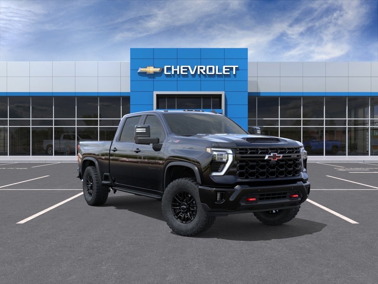 2026 Chevrolet Silverado 2500 HD ZR2 in Black — front three-quarter view