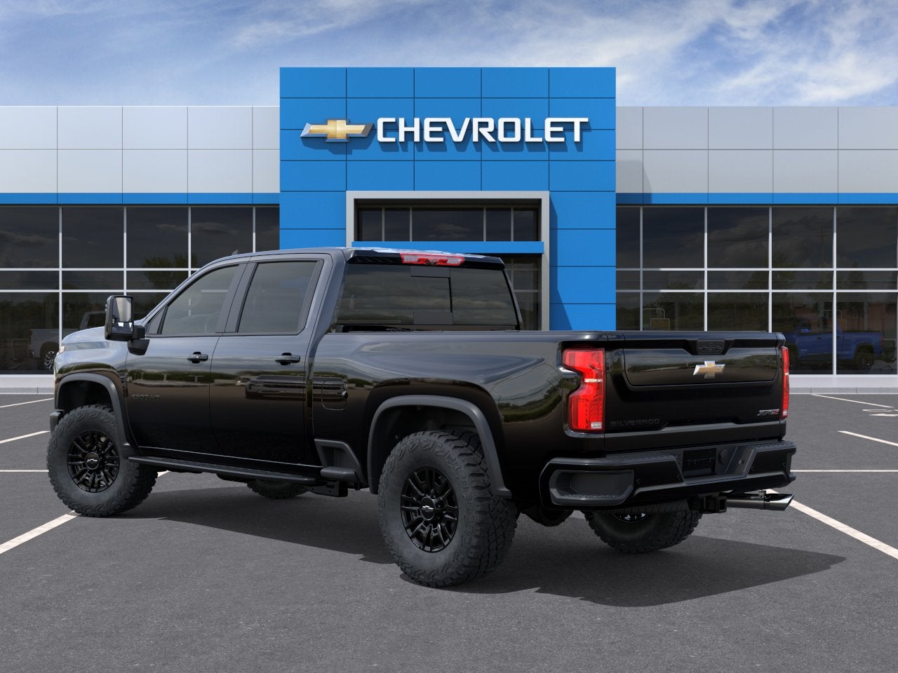 2026 Chevrolet Silverado 2500 HD — rear three-quarter view