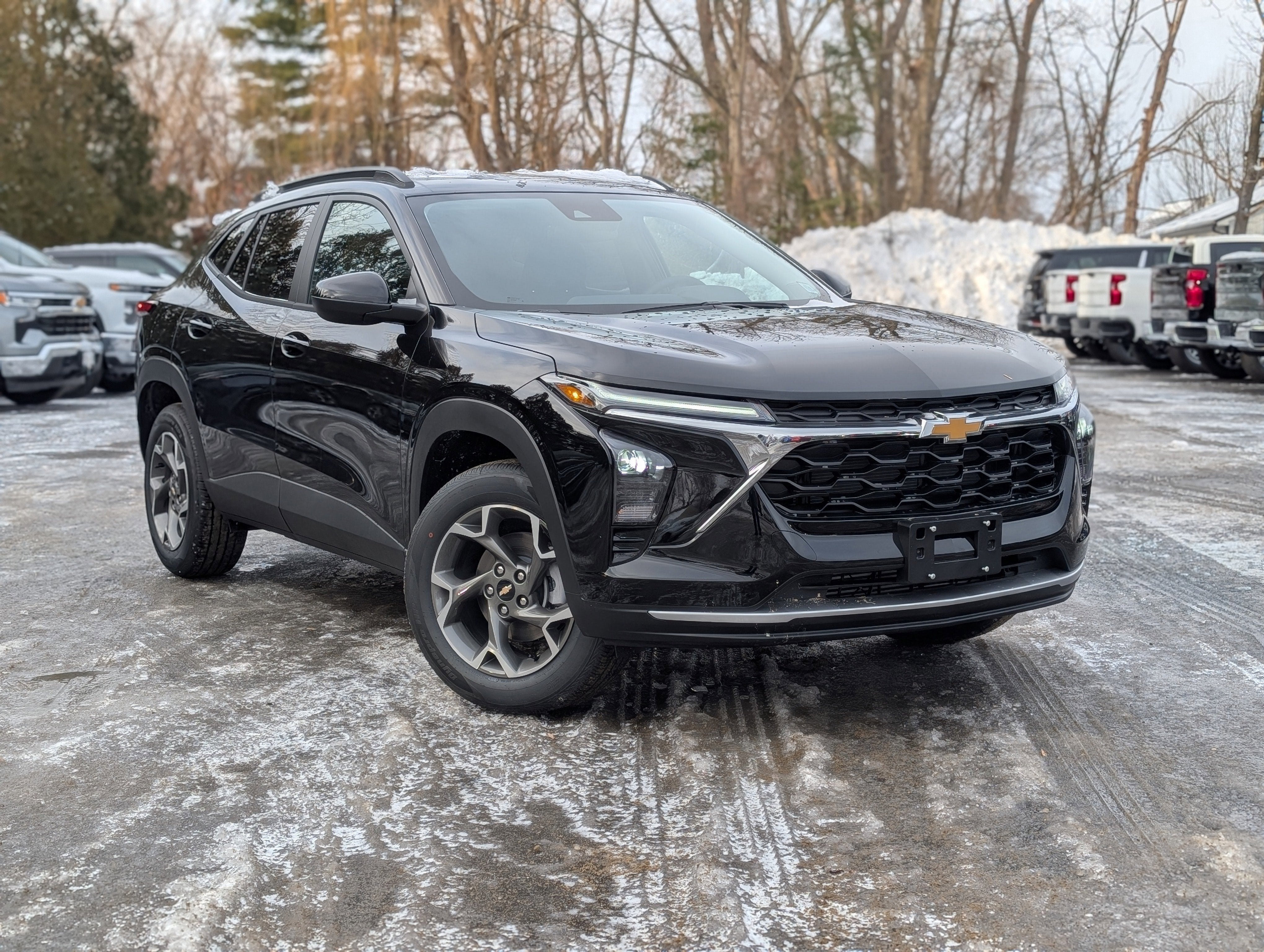 2026 Chevrolet Trax LT in Mosaic Black Metallic — front three-quarter view